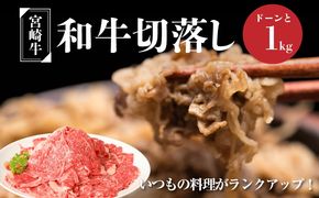 ＜宮崎牛　和牛　切り落とし1kg＞ K01_0011_1