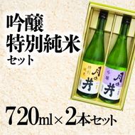 月の井 吟醸酒 & 特別純米酒 2種 (720ml×2) 飲み比べ セット日本酒 吟醸酒 特別純米酒 1440ml お酒 呑み比べ つきのい