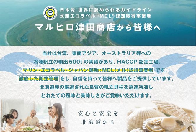 訳あり 北海道産 冷凍 ホタテ 計 800g（ 400g × 2箱 ）【MT0002TX0】
