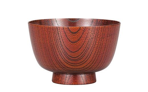 欅　切立汁椀　赤摺　4.1 山中漆器 伝統工芸 工芸品 木製 漆塗 国産 日本製 F6P-3291