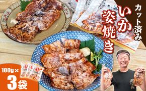 豊半の「いか姿焼き」 100g×3袋(カット済み)ビールのおつまみにも