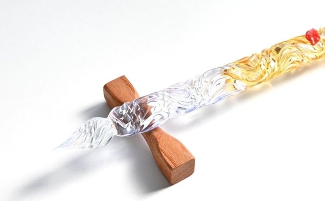 clarto　ガラスペンlavie（隅田川・秋）　筆記用具 ガラスペン 硝子ペン 手作り ガラス 硝子 おしゃれ インク 手紙 日記 プレゼント ギフト 墨田区 東京都