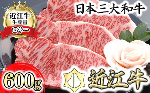 【４等級以上の未経産牝牛限定】近江牛サーロインステーキ【600ｇ（200ｇ×3枚）】【AF04W】