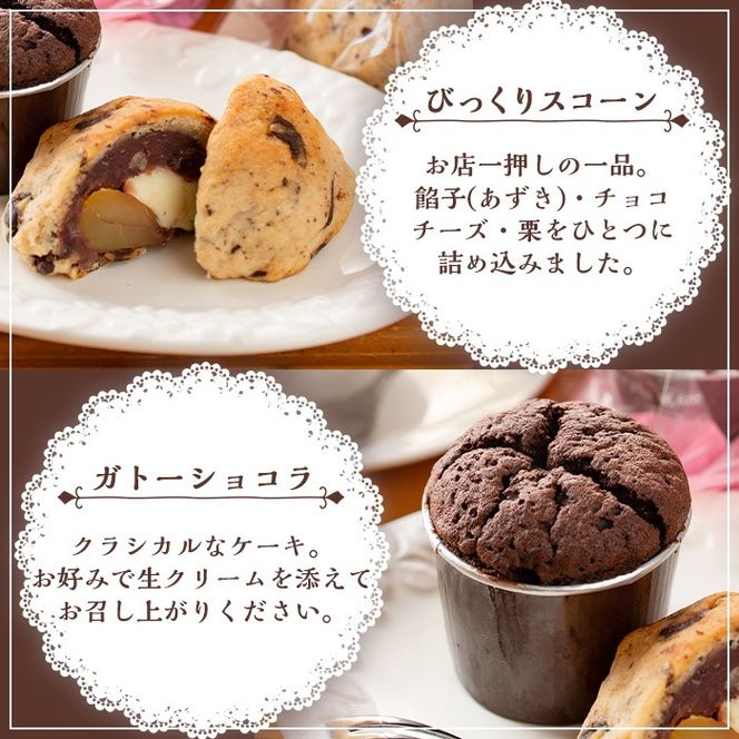 【0334101b】＜定期便・全3回(連続)＞焼き菓子詰め合わせ(ガトーショコラ、スコーン、生チョコケーキBOX、ブラウニー) お菓子 スイーツ 洋菓子 焼き菓子 生チョコ ケーキ チョコケーキ 個包装 小分け おやつ かわいい 定期便 【Felice Regalo】