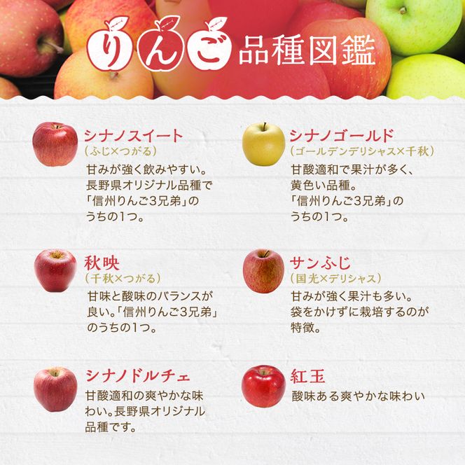 りんごジュース 6品種 飲み比べ セット 詰め合わせ りんご ジュース フルーツ 果物