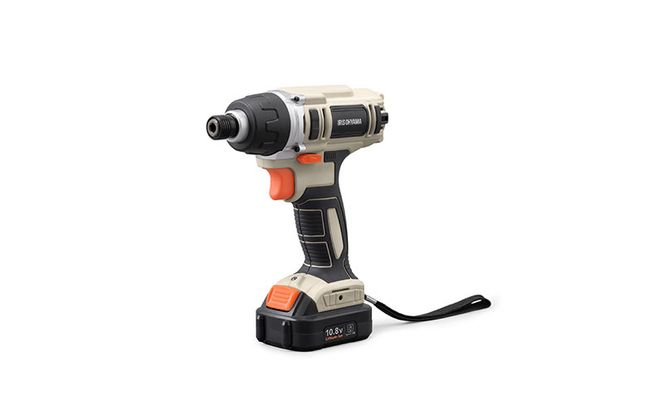 充電式インパクトドライバ10.8V JID80TC サンドベージュ 電動ドライバー  アイリスオーヤマ Type-C充電 小型 ビット 充電式 セット バッテリー 家庭用 工具 電動 ドリル DIY  10.8V 電動工具