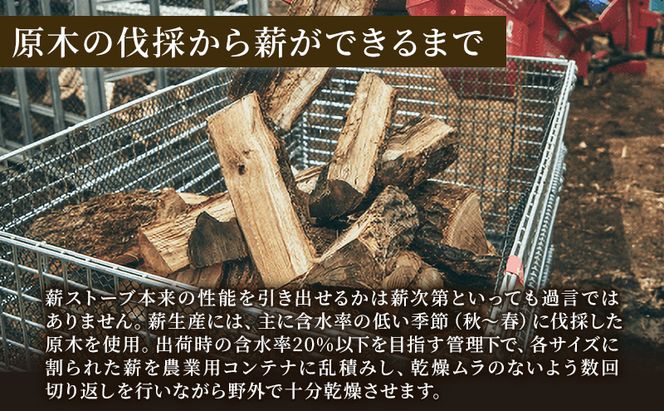 帯広限定！送料込！薪ストーブの薪！ミズナラ格安！ 北海道産 薪ストーブ用 ミズナラ薪 25kg（30～35cm/1本）TOKACHI FIRE