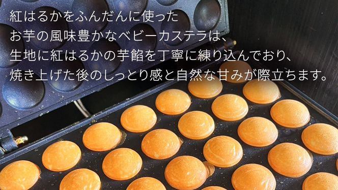 ＼ 選べる 熨斗対応 ／ 茨城県産紅はるか使用！おいものベビーカステラ　6個入り×4袋（計24個）【 通常品 お中元熨斗付き お歳暮熨斗付き 】 紅はるか ベビーカステラ さつまいも お取り寄せ ギフト スイーツ おやつ 国産 しっとり ふわふわ もっちり 甘い 手土産 プレゼント イベント 和スイーツ 洋菓子 焼き菓子 芋スイーツ お持たせ 冷凍保存 プチギフト
