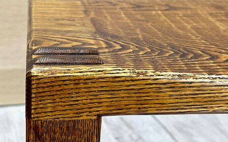 スツール 長方形 《糸島》【家具工房 陽寛（池園陽寛）】【いとしまごころ】[ANZ003] 椅子 チェア ダイニングチェア 革張り 国産 木製 木工 手作り