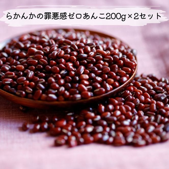 らかんかの罪悪感ゼロあんこ200g×2セット あんこ 和菓子 お菓子 菓子 冷凍 愛知 愛知県 日進市