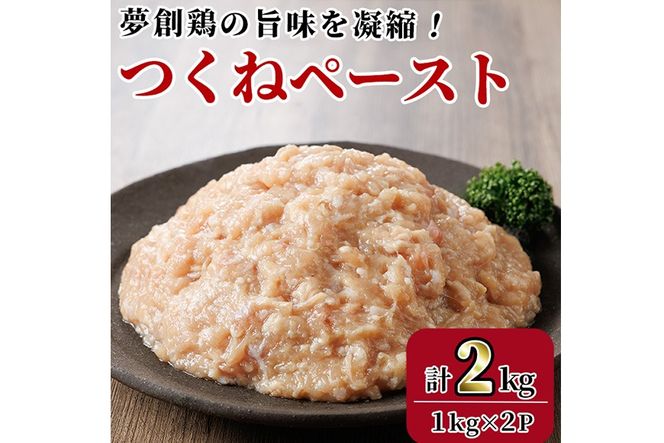 つくねペースト(計2kg)鶏肉 鳥肉 とりにく ペースト 惣菜 弁当 おかず つくね 冷凍【C-31】【株式会社 英楽】