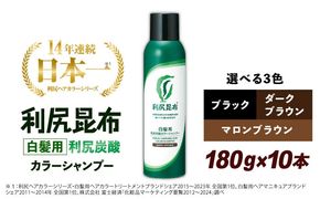 【10本入】［白髪用］利尻炭酸カラーシャンプー 糸島市 / 株式会社ピュール ヘアケア シャンプー [AZA047] シャンプー 白髪染め カラーシャンプー メンズ レディース ブラック 10本