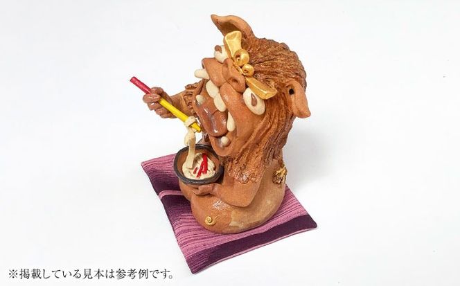 【工房嬉楽】ウチナーそばおいシーサー（小）焼き物 小物 インテリア 沖縄 やちむん 沖縄市 / コザ工芸館ふんどぅ[BCAU018]