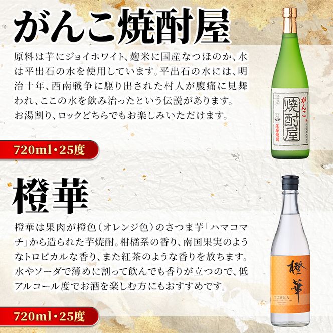 鹿児島本格芋焼酎！コンプリートセット(計10本)「鶴見・莫祢氏・蔵 純粋・かぶと鶴見・かぶと莫祢氏・がんこ焼酎屋・橙華・鶴見黄麹・緋扇・神舞」国産 詰め合わせ 芋 鹿児島県産 酒 アルコール 飲み比べ 父の日 贈答用 ギフト【大石酒造】akn038-53