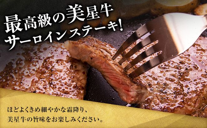【定期便 3回 隔月で届く】美星和牛 サーロインステーキ 各回約400g（約200g×2枚） 牛肉 岡山県 里庄町 送料無料