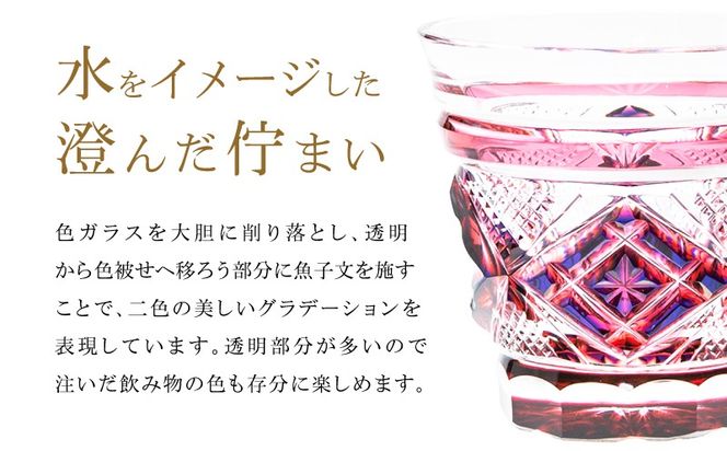 ＜選べる＞島津薩摩切子 二色冷酒杯 C-253　K010-061_SKU