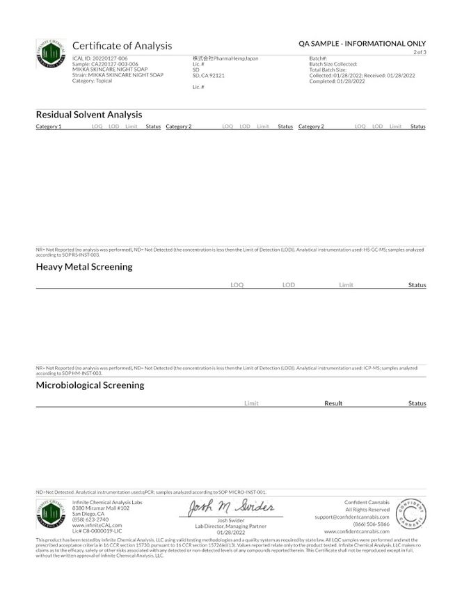 MIKKA オーガニックCBD NIGHT SOAP