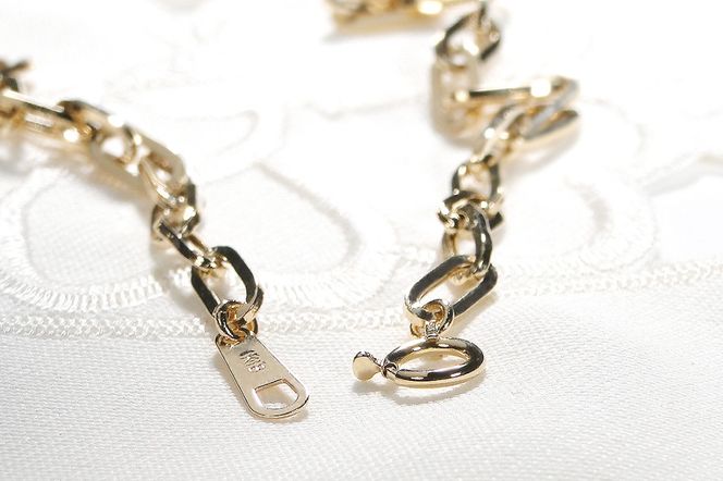 K18YGペーパークリップチェーンネックレス 幅3.6ミリ 中空 CSN00188-18Y SWAV068