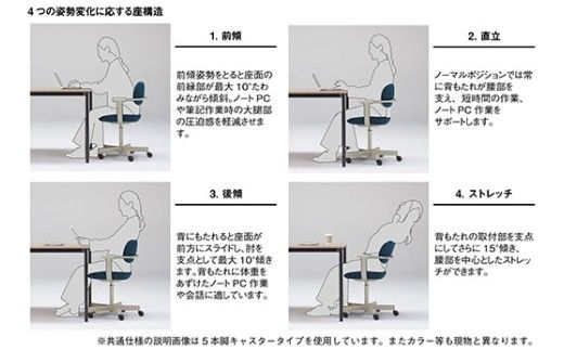イトーキ『バーテブラ03』4本脚 回転座面 スチール脚 CD張地：エクリュベージュ（KG-855CD-T1H9CF）【EI043W】