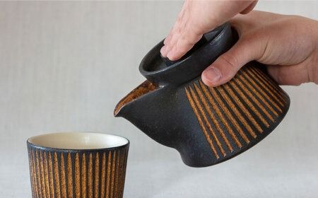 鉄紬 宝瓶急須 1個 糸島市 / 醇窯 急須 やきもの ポット [AOE008] 醇窯 高須健太郎 陶器 うつわ 器 やきもの 食器 急須