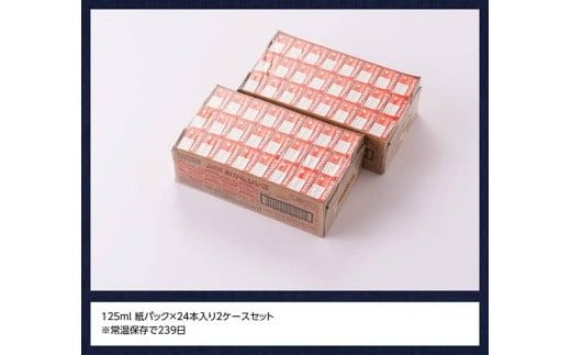 サンAみかんジュース100%　125ml紙パック×24本×2ケース 【 ふるさと納税 飲料 オレンジ ジュース みかん ミカン 温州みかん 紙パック 川南町 国内産 九州 宮崎県 送料無料 】 [C03026]