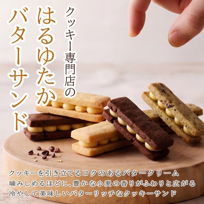 クッキー専門店のバターサンドクッキーBOX2箱セット | 北海道 お菓子 洋菓子 スイーツ 冷凍 バタークリーム はるゆたか 小麦 カカオニブ プレゼント ギフト 贈り物 送料無料