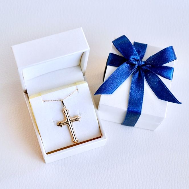 K18 18金 イエローゴールド 地金 クロス 十字架 ペンダント ネックレス 保証書付 CR-1 SWAD086