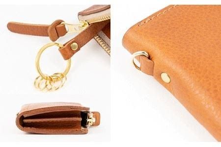 L字 ファスナー の キーケース 《糸島》【LADIES&GENTLEMEN】 革 革製品 [ADK002] オールラウンドに  最適収納出来るキーケース