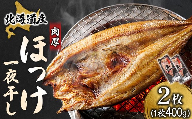 北海道産 ほっけ一夜干し（400～449g）×2枚 ｜ 釧路町の匠が贈る 北の至宝 ホッケ 干物 焼魚 焼き魚 白身魚 セット ひもの 魚干物 一人暮らし セット おかず 冷凍 スピード発送 すぐ届く 魚介類 海鮮 絶品 人気 ヒロセ すぐ発送 北海道 釧路町 釧路超 特産品