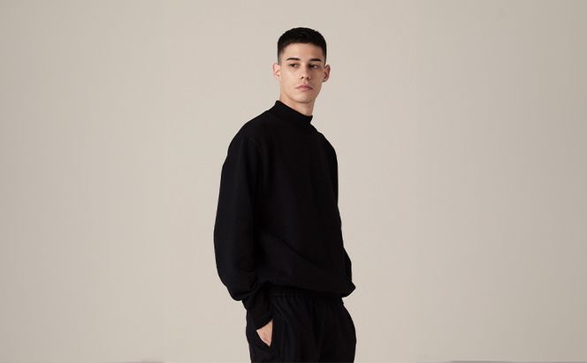 ニット アンユースレス モックネックスニット 服 洋服 ファッション 耐久性 上品 コーマ糸 無撚糸コットン 洗濯可能 墨田区 東京都