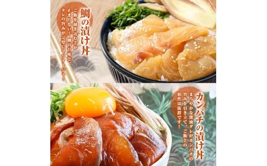 こだわり！土佐の海鮮丼の素５種・各１袋セット【鰹タタキ漬け入り！】小分け 個包装 漬け丼 づけ丼 漬け丼の素 かつおのたたき カツオ さば 鯖 鯛 【企業組合　宇佐もん工房】 [BQAB020]