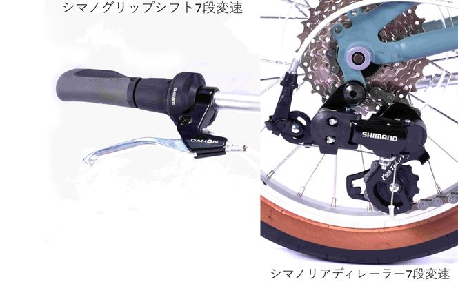 DAHON 折りたたみ自転車 Boardwalk 16インチ コンパクト SHIMANO7段変速 軽量 Pink Puff ピンクパフ 街乗り 通勤 通学｜武田産業 ダホン フォールディングバイク 人気返礼品 ボードウォーク16 三重県 四日市市 ふるさと納税