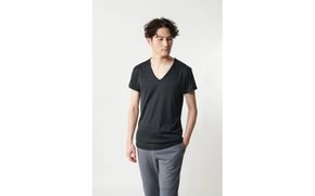 【数量限定】リライブインナー/メンズ/半袖/ブラック（Lサイズ） 【 リカバリーウェア インナー メンズ インナーシャツ 半袖 アンダーシャツ 機能性シャツ 肌着 プレゼント ギフト 】 041009_ES008VC04