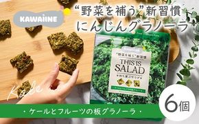 野菜を補うグラノーラ（ケール）6個セット【茨城県産有機ケール使用】人工甘味料不使用　グルテンフリー ※離島への配送不可