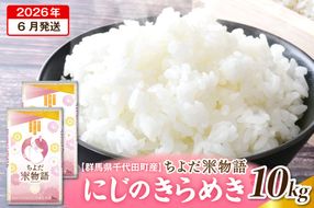 2026年6月発送【令和7年度産】群馬県千代田町産 にじのきらめき 10kg(5kg×2袋) (精米) 群馬県 千代田町
