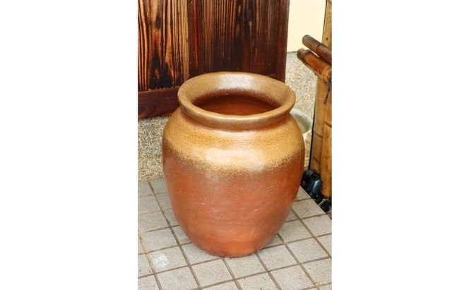 【東児の花窯】備前焼　大甕・花器・傘立て 民芸品 工芸品 インテリア 焼き物 