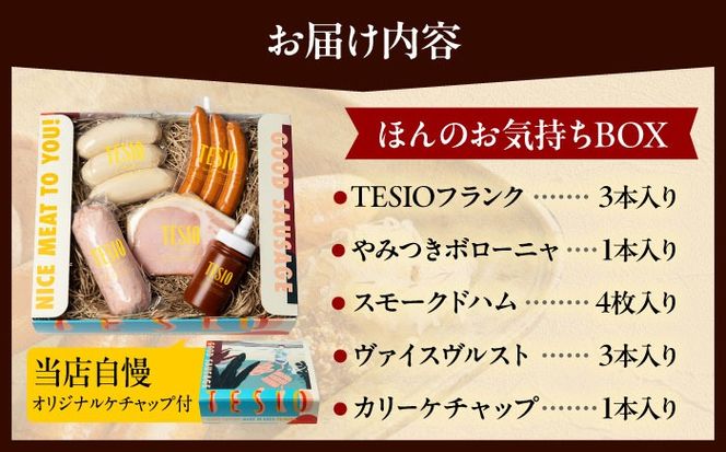 TESIOの自家製ハム＆ソーセージ 『ほんのお気持ちBOX』 豚肉 ハム ソーセージ 小分け 真空パック 沖縄市 / TESIO[BCAD002]