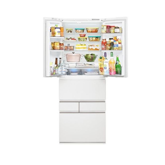 東芝 冷蔵庫【標準設置費込み】 595L 6ドア 両開き 冷凍冷蔵庫 GR-A600XFS(TW) 【kw0240-0559-1】