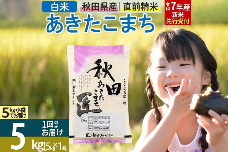 [白米][令和7年産 新米予約] 秋田県産 あきたこまち 5kg (5kg×1袋) 5キロ お米 新米|02_snk-010301s