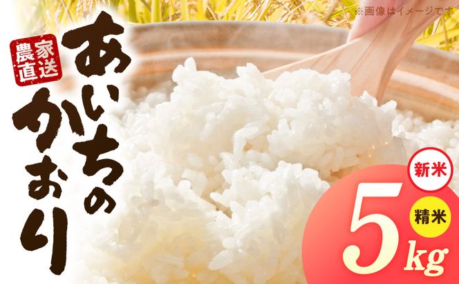 【R8年産新米 先行受付】「あいちのかおり」（5kg）＜農家直送＞ ［208K05］ 5kg 米 新米 精米 白米 ご飯 国産 産地直送 ふくよかな甘み ほどよい粘り お取り寄せ 愛知県 小牧市 送料無料