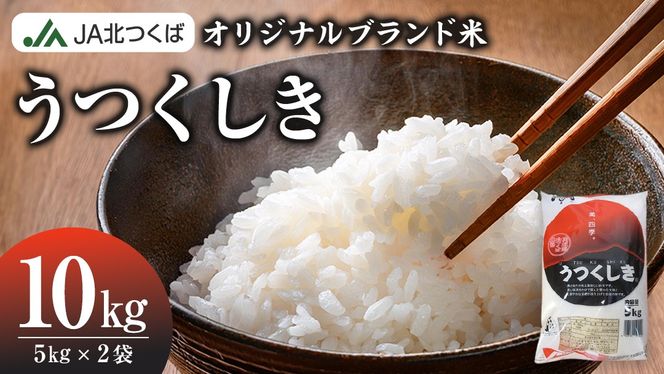 【 JA 北つくば オリジナル ブランド米 】 うつくしき 10kg ( コシヒカリ )  ( 5kg × 2袋 ) 令和6年産 農協 JA 米 お米 白米 コメ こしひかり 茨城県 精米 新生活 応援 [AE045ci]