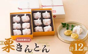 【高島屋選定品】＜七福＞栗きんとん6個入×2箱 栗きんとん 栗 栗粒 甘さ控えめ 中津川市 中津川 F4N-1937