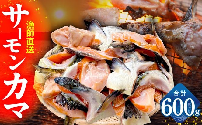 G3800 サーモン カマ 600g（約10-12切れ）【カマ 尻尾 小分け 海鮮 魚介 鮭 さけ しゃけ】