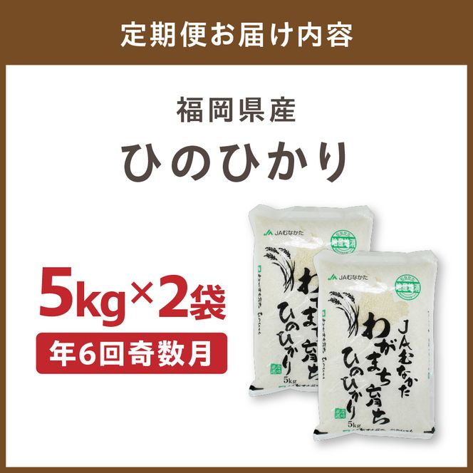 令和7年産 【定期便/年6回】「ひのひかり」10kg【ほたるの里】_HB0198