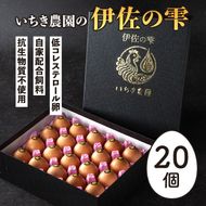 isa747 いちき農園の伊佐の雫(計20個) たまご 卵 平飼い 鶏 低コレステロール 抗生物質不使用 卵かけご飯 TKG 贈答用 プレゼント 【いちき農園】