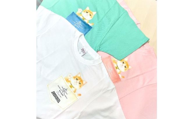 猫城主 さんじゅーろTシャツ（ピンク） ファッション 猫グッズ 猫T コットン100％ 猫柄 猫好き 普段使い お出かけ 
