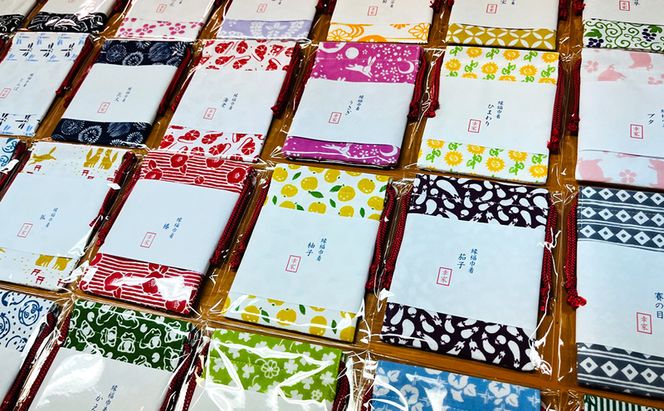 縁福巾着 (H13.5cm×W10cm) おまかせ 5枚セット 全50種類以上 巾着 巾着袋 ポーチ セット ハンドメイド 和風 和柄 岡山 赤磐市