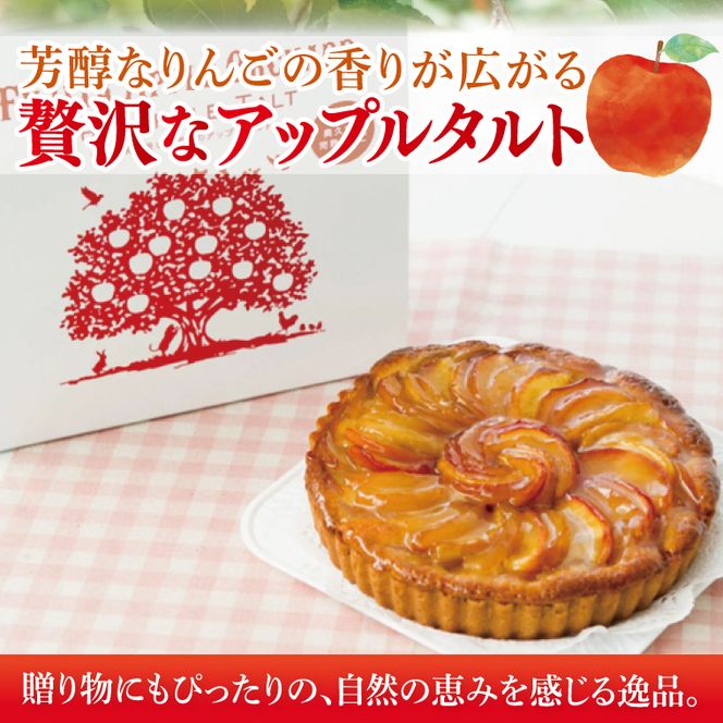 【藤田観光りんご園】りんご園で焼いた至福のアップルタルト(ホールサイズ)【フジタアップルオーチャード 茨城県 大子町 奥久慈 林檎 お菓子 焼菓子 おやつ デザート スイーツ】(BJ008)