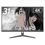210-3392　Pixio ゲーミングモニター 32インチ 4K 144Hz Fast IPS ブラック/黒 PX32UWAVE【 神奈川県 小田原市 】