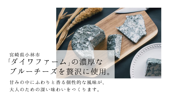 【グルテンフリー】ブルーチーズの熟成バスクチーズケーキ